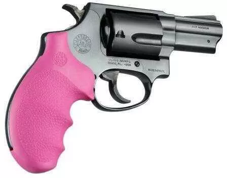 Hogue Grips MoFALSEgrip Fits Taurus 85 Small Frame Rubber Pink 67007