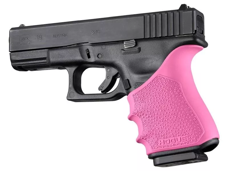 Hogue HandAll Beavertail Grip Sleeve Glock 19 23 32 38 Gen 3-4Pink