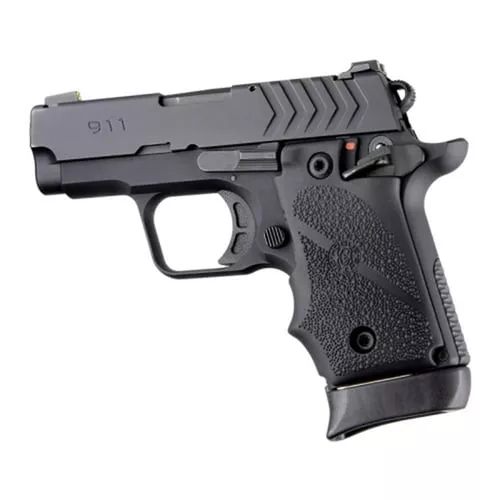 Hogue Overmolded Rubber Grip for Springfield 911 .380 Ambi Safety Black
