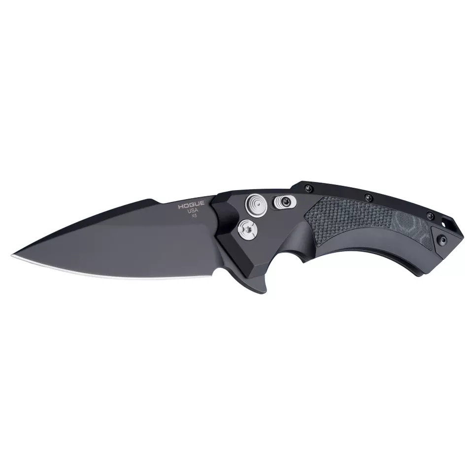 Hogue X5 3.5" Spear Point Black/Black G10 Knife