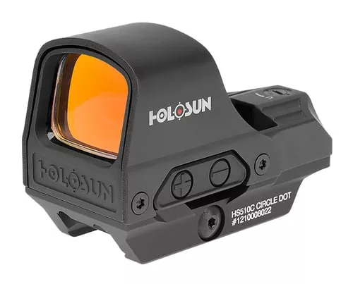 Holosun HS510C 510Black 1x, 2 MOA Red Dot/65 MOA Circle Reticle