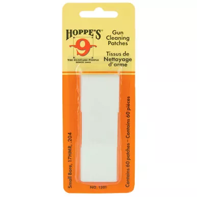 Hoppe's Patch No 1 Small Bore 60 Pack, Blister Card 1201