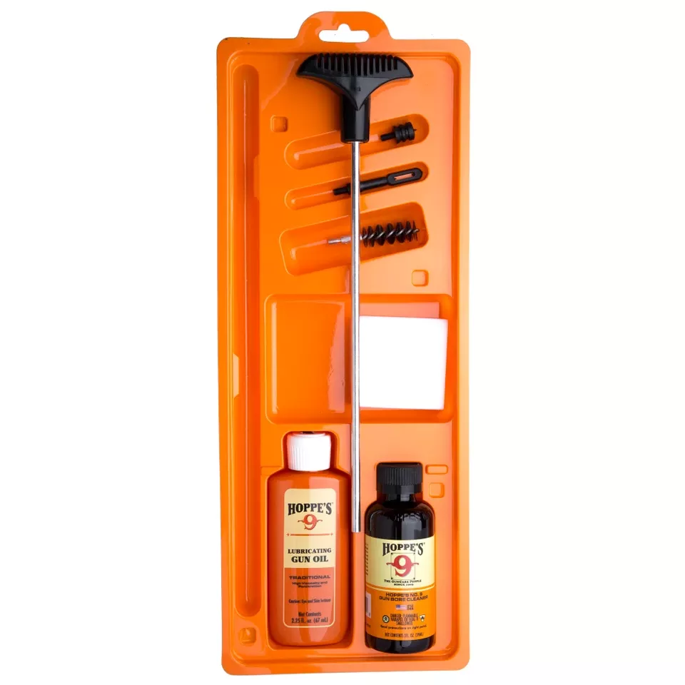 Hoppes .44/.45 Caliber Pistol Cleaning Kit Clamshell Packaging