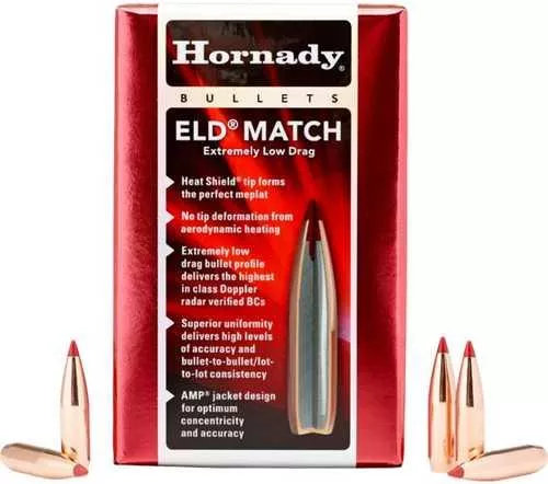 Hornady 22 Caliber (.224) 88Gr ELD Match Bullets 3500 per box