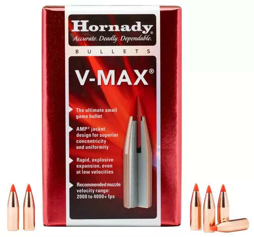 Hornady 22415 VMax6mm .243 65 gr V Max 100 Per Box 40 Case UPC: 090255275018