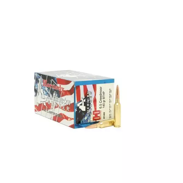Hornady American Gunner Bulk Rifle Ammunition 6.5 Creedmoor 140 Grain BTHP 2690 fps 50/ct