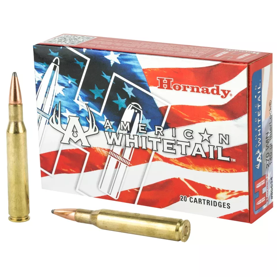 Hornady American Whitetail 270 Win 140 Grain Interlock 20 Rounds/200 Rounds