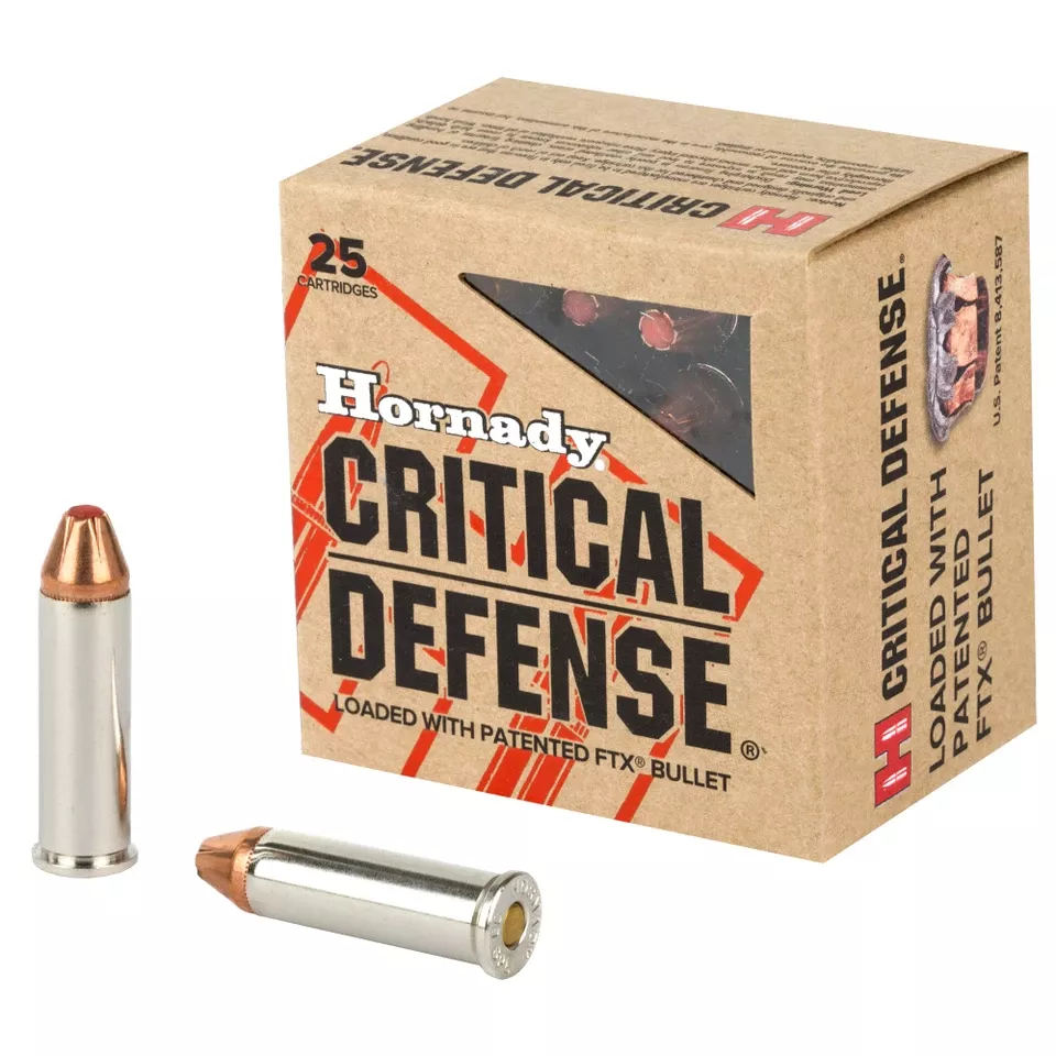 Hornady Critical Defense .38 Special 110 Grain Ammunition - 25 Rounds/Box, 250 Rounds/Case