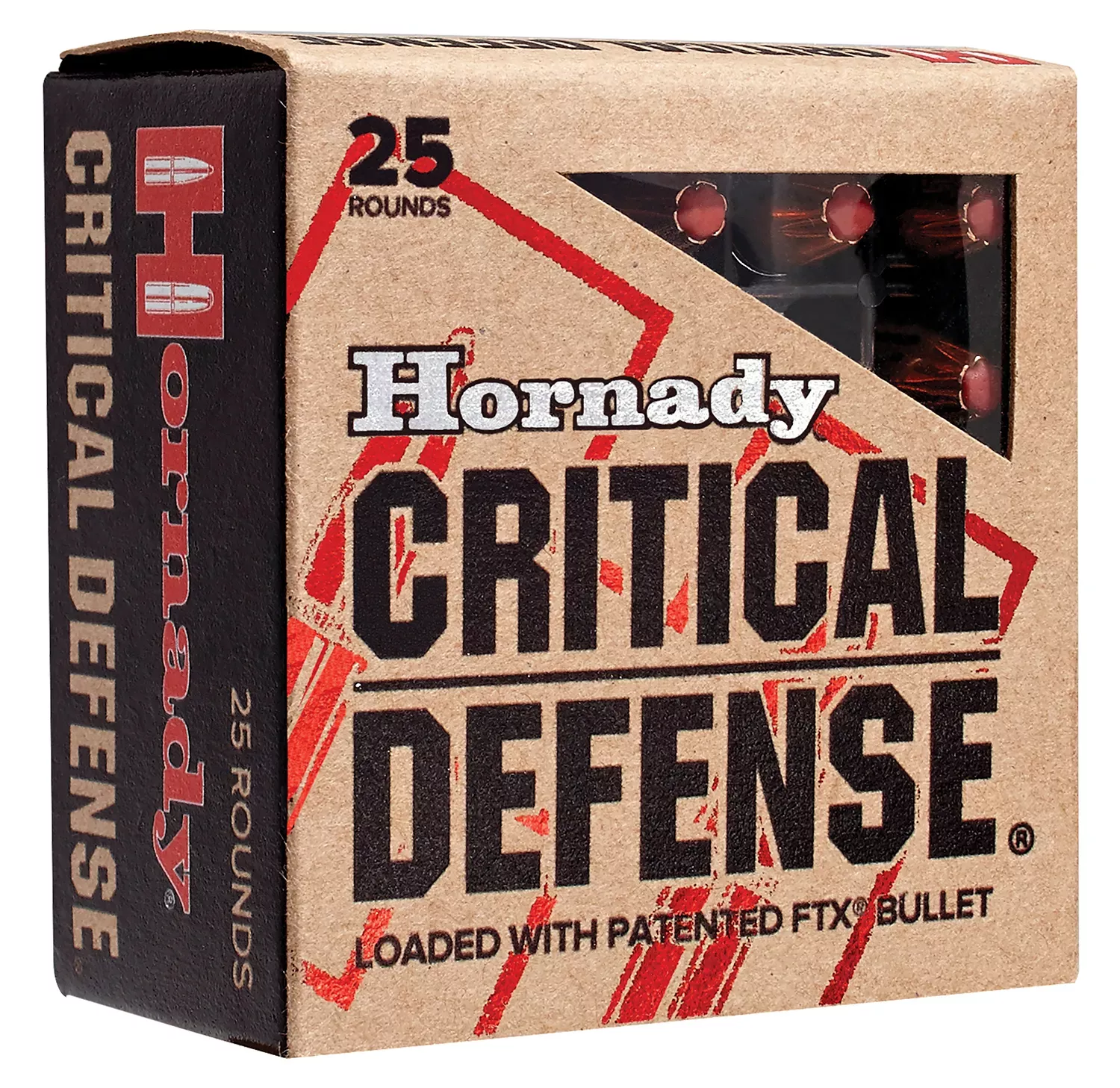Hornady Critical Defense Lite .38 Special 90 Grain Flextip, 25-Round Box