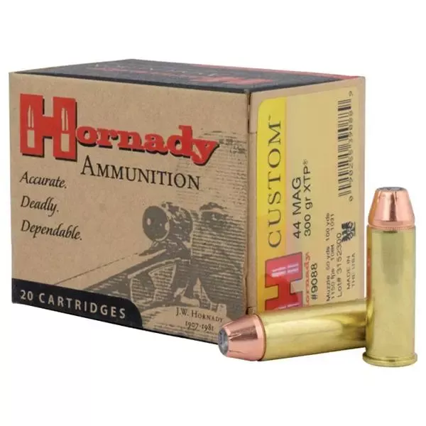 Hornady Custom Handgun Ammunition .44 MAG 300 Grain XTP 1150 fps 20/ct