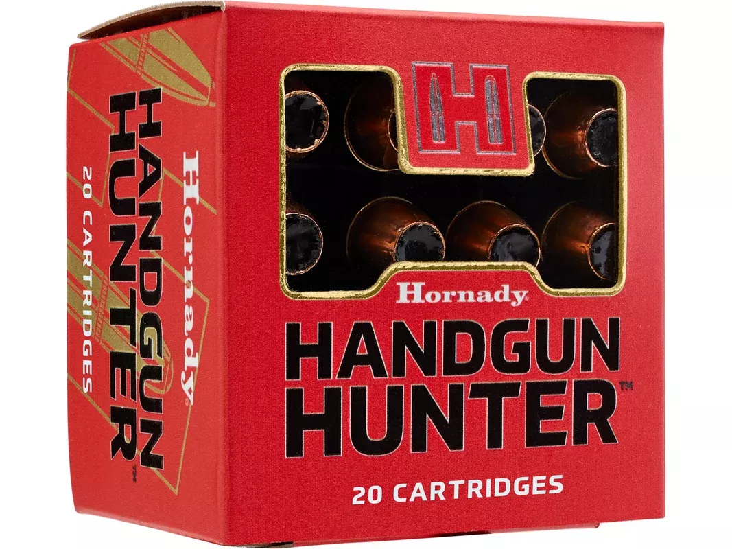 Hornady Handgun Hunter 44 Remington Magnum Ammo 200 Grain Hornady MonoFlex Solid Hollow Point Lead Free Box of 20