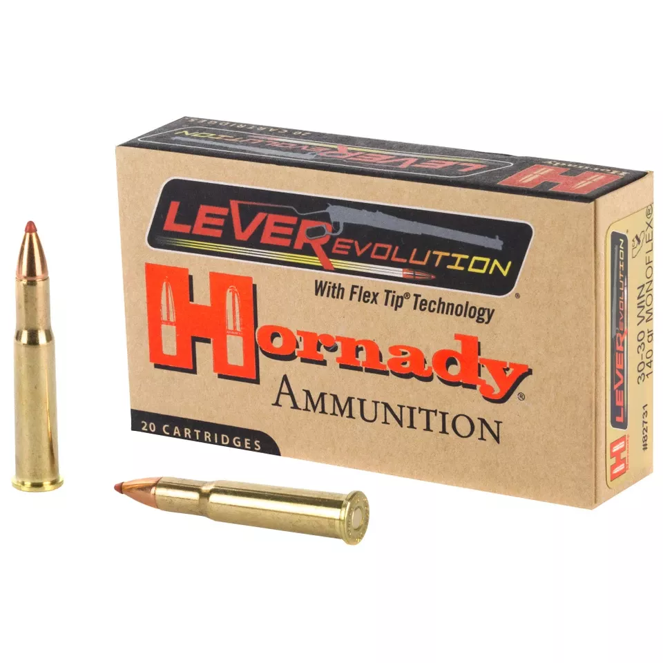 Hornady Leverevolution 30-30 Winchester 140 Grain Monoflex 20 Rounds/200 Rounds
