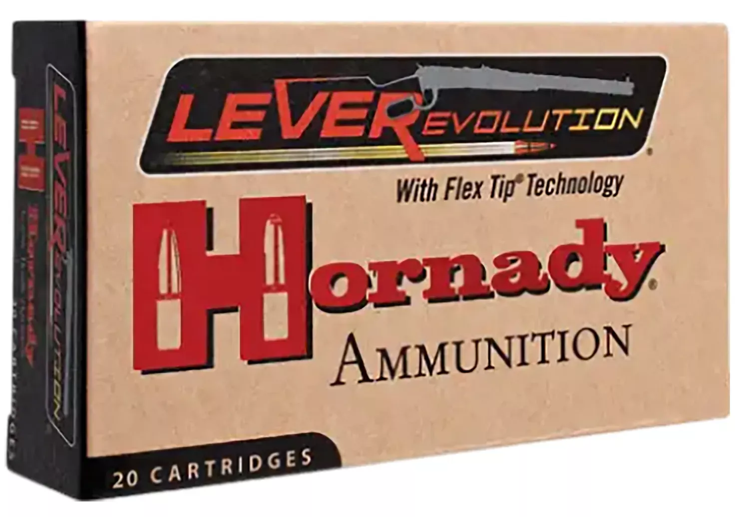 Hornady LeverEvolution .45-70 GOVERNMENT 325 Grain Flextip, 20-Round Box
