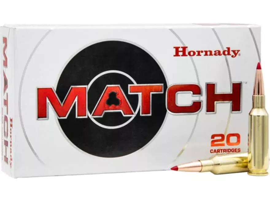 Hornady Match 224 Valkyrie Ammo 88 Grain Hornady ELD Match Polymer Tip Box of 20