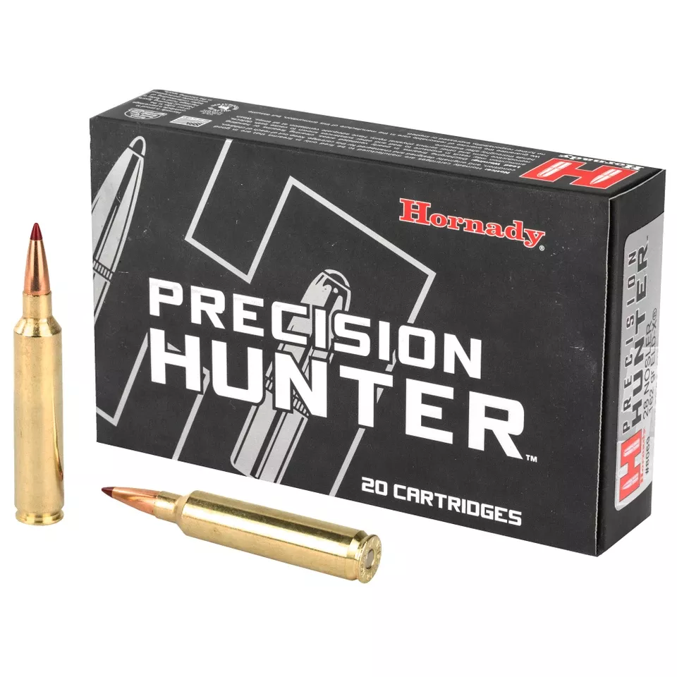 Hornady Precision Hunter 28 Nosler 162gr ELD-X Ammunition - 20 Rounds/200 Rounds