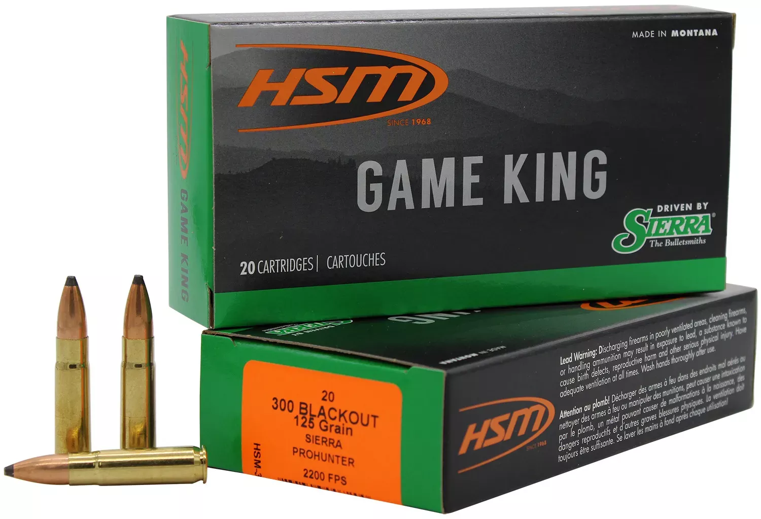 HSM .300 AAC Blackout 125 GR, 20-Round Box