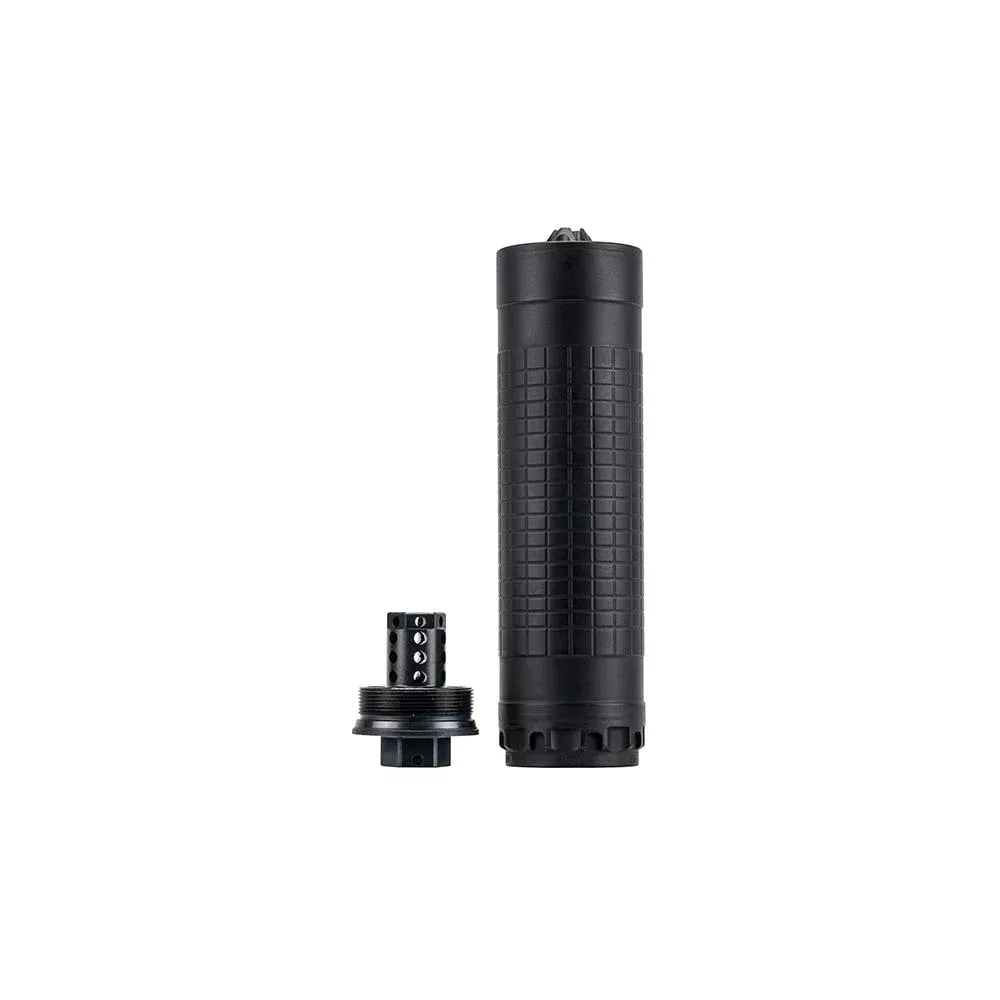 IWI Silencer 6 Direct Thread Suppressor 6mmNickel Alloy/Stainless Steel 1/2″-28 HUB-T Mount Black