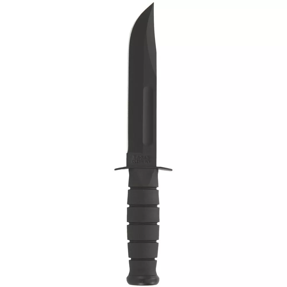 Ka-Bar Ka-Bar Fixed Knife 7" Clip Point Blade Black with Sheath