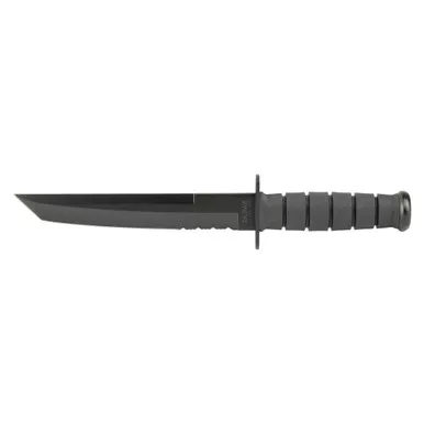 KA-BAR Knives KA-BAR - Fixed Blade Knife, Combination, 8", Black