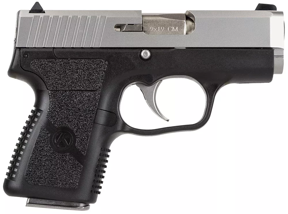 Kahr Arms CM9093 CM99mm Luger 6+1, 3.10″ Stainless Steel Barrel, Matte Serrated Stainless Steel Slide, Black Polymer Frame, Black Textured Polymer Grip, No Safety, Right Hand