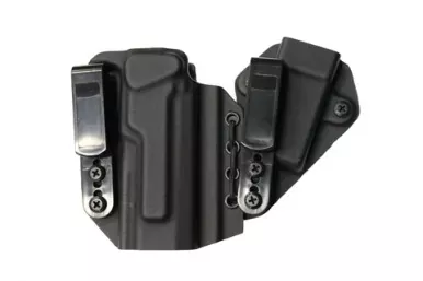 Kaos Concealment The Agent Holster For Glock 43/43x| Holster | Holds One Magazine | Kydex | Black