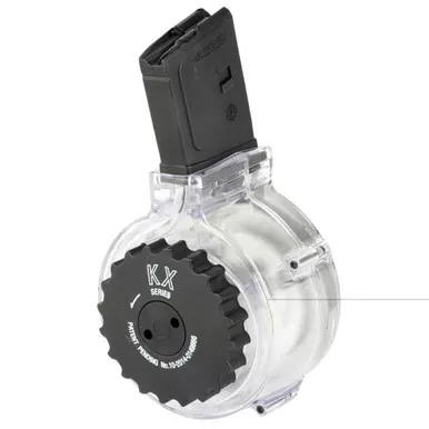 KCI USA Drum Magazine, 223 Remington/5.56 NATO, 50 Rounds, Fits AR-15, Black KCI-MZ036