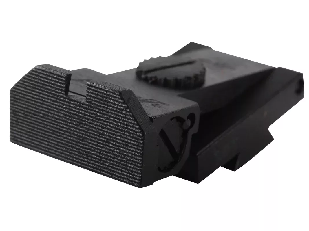 Kensight Adjustable 1911 Rear Sight Bo-Mar Cut Steel Black Beveled Blade Fully Serrated