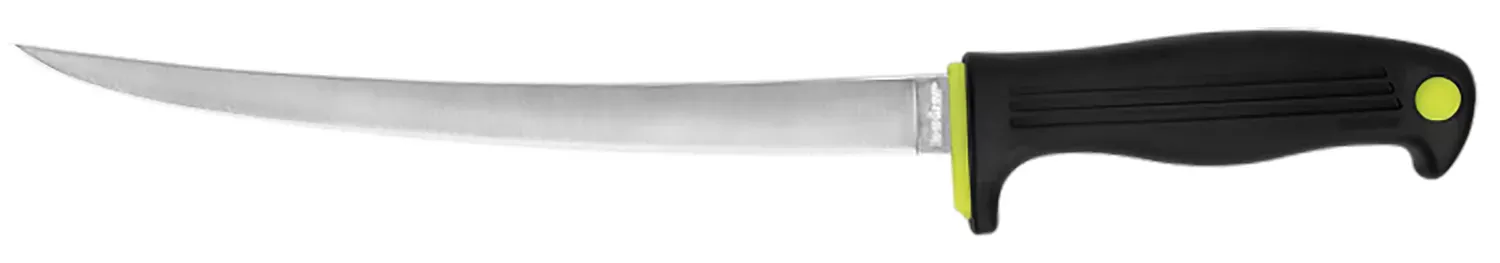 Kershaw 1259X Clearwater 9″ Fixed Fillet Plain Satin 420J2 SS Blade Black Co-polymer Handle Includes Sheath