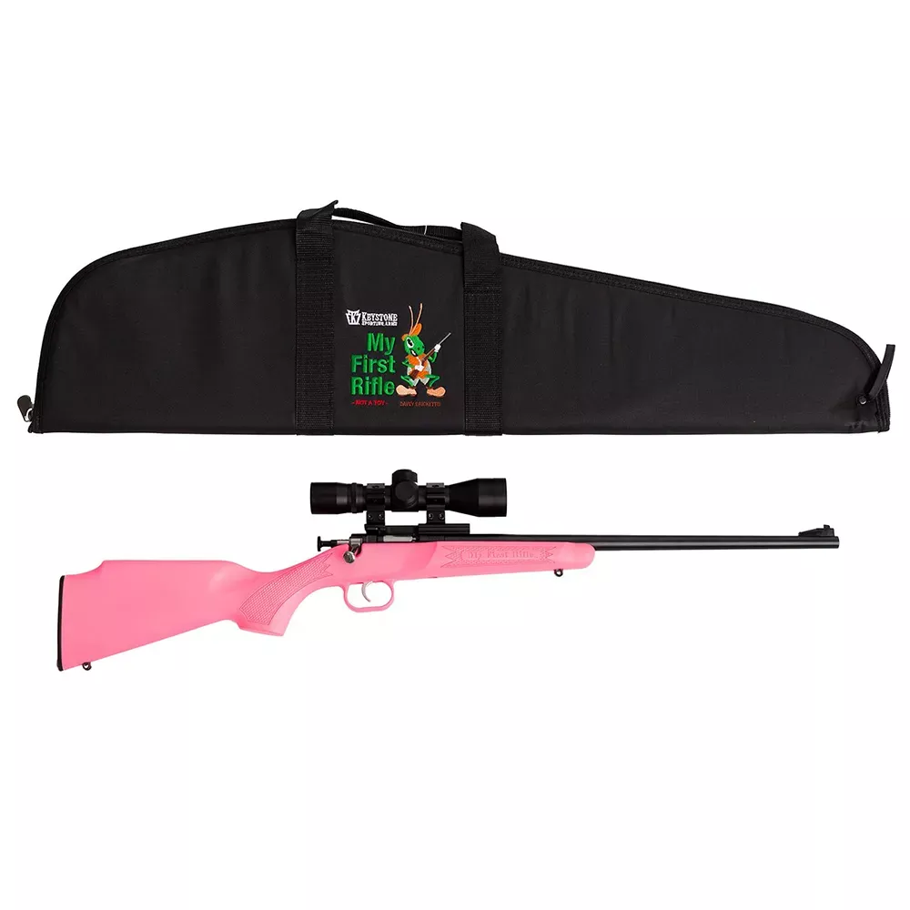 Keystone Sporting Arms Crickett 22LR Bl/pnk Scp/case