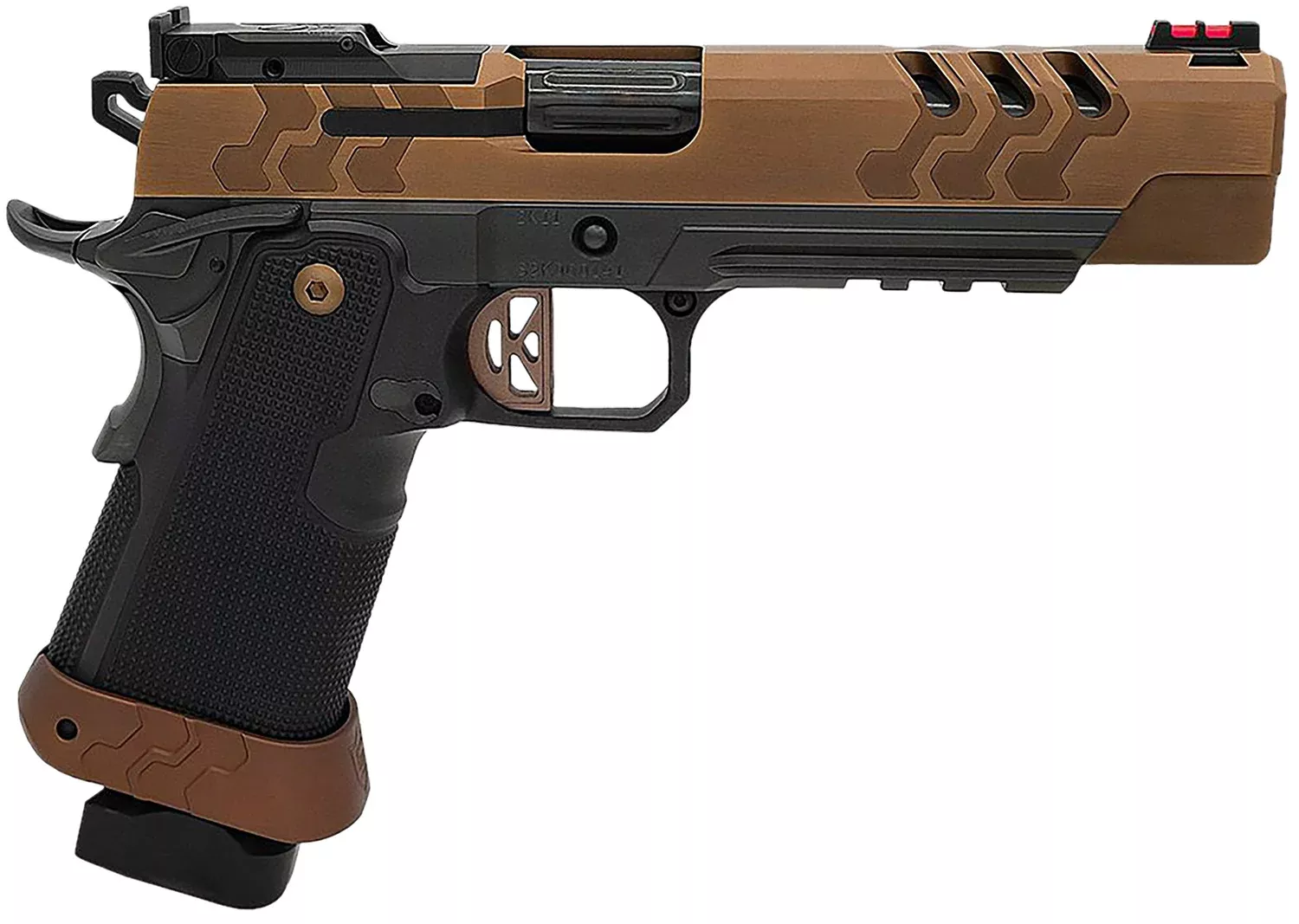 Kimber Mfg.,inc 3500052 2K11 Target (OR)45 ACP 17+1 5″ High Polished w/ Coyote PVD, Brush Polish Flats w/ DLC Coating Stainless Steel Slide Aluminum Grip