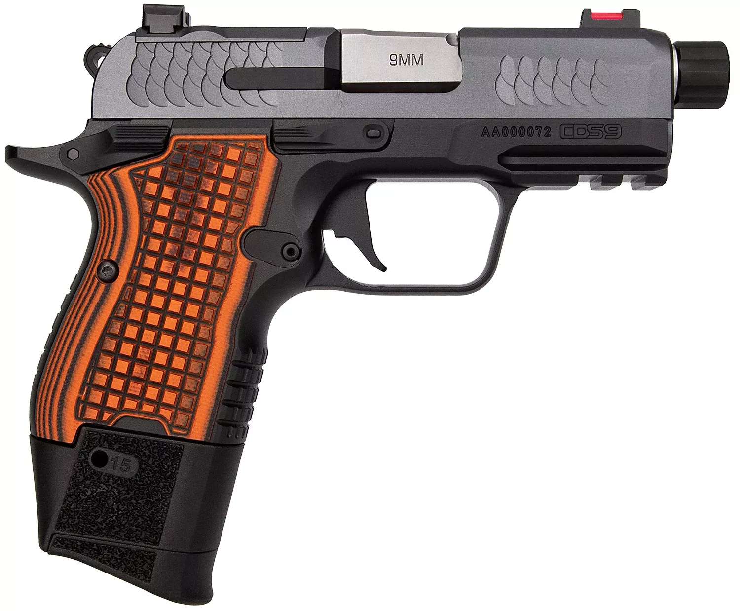Kimber Mfg.,inc 3600004 CDS99mm 15rd 3.64″ Black KimPro II Optic Ready Stainless Steel Slide Gray KimPro II G10 Grip