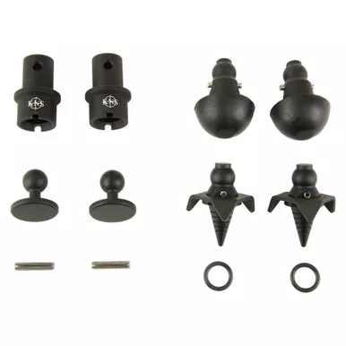 KNS Precision, Inc. Snapfoot - Bipod Accessories, Magpul Bipod, Black