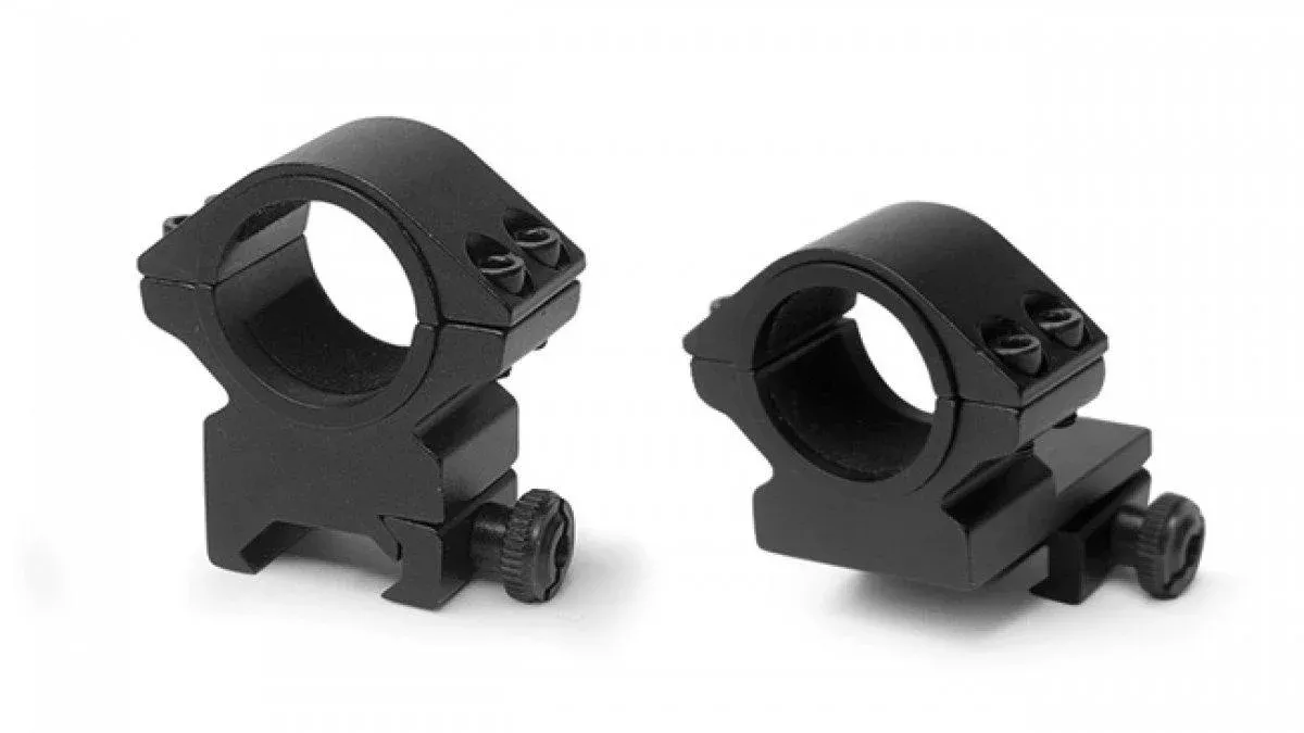 Konus 2-Piece Riflescope Rings 30mm & 1 (Insert-Style) Matte Black