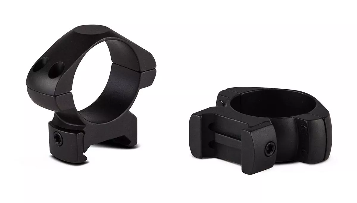 Konus 2-Piece Steel Riflescope Rings 30mm Low – Matte Black