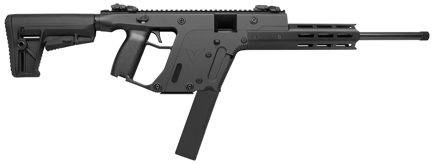 Kriss USA KV22CBL03 Vector CRB Gen2 Full Size 22 LR 30+1 16″ Black Nitride Threaded Barrel, Black Picatinny Rail Aluminum Receiver, M-LOK Handguard, Black 6 Position Synthetic Stock, Black Polymer Gri