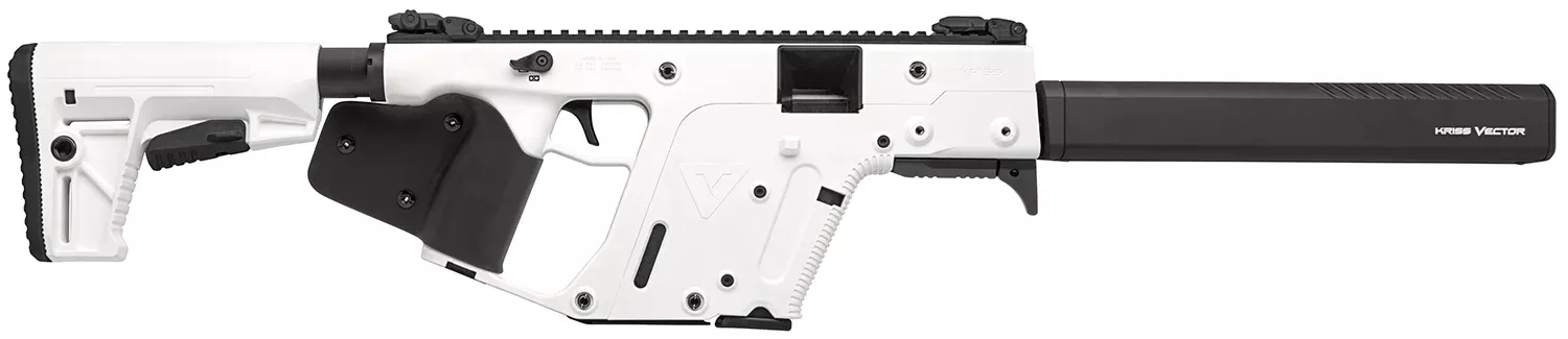 Kriss USA KV45CAP22 Vector CRB Gen2 *CA Compliant 45 ACP 10+1 16″ Black Steel Barrel, Alpine Polymer Receiver, Alpine Stock, Black California Paddle Grip