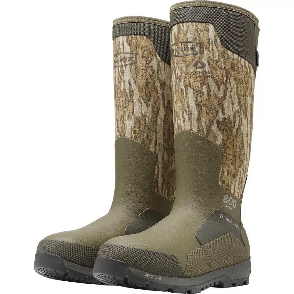 LaCrosse Alphaburly Aero 17″ Mens Hunting Boots 800G Mossy Oak Bottomland 12