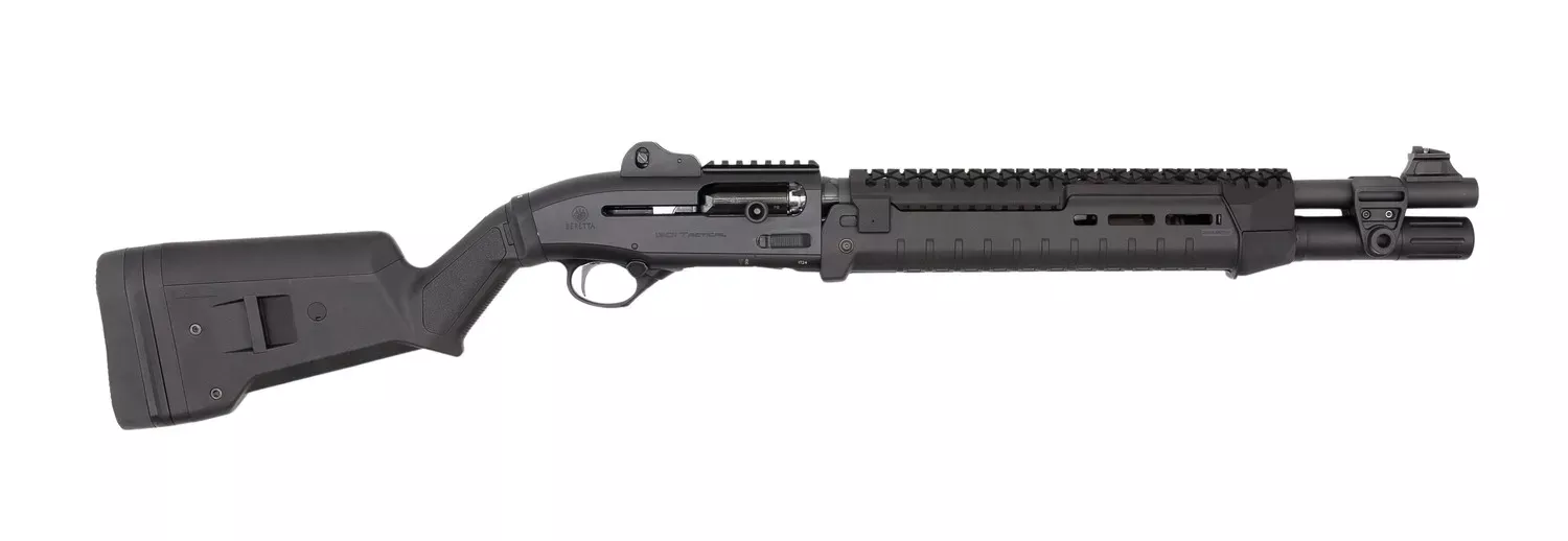 Langdon Tactical Tech LTT1301HZMBLK Beretta 1301 3″ 7+1 18.50″ Black Oxide Heat Shield Barrel, Black Anodized Aluminum Receiver, Black Magpul Synthetic Stock, Modified Magpul Zhukov Forend