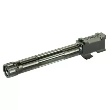 LanTac USA LLC 9INE | Barrel | 9MM | Black | Threaded Barrel | 1:10 | Fluted | Fits Glock 17 | 01-GB-G17-TH-BLK