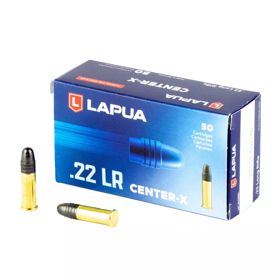 Lapua Center-X .22LR 40 Grain Ammunition - 50 Rounds/5000 Rounds