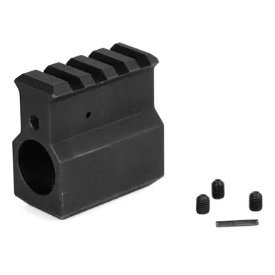 LBE Unlimited Gas Block With Rail, .750 Size, Matte Finish, Black ARRGB-UH