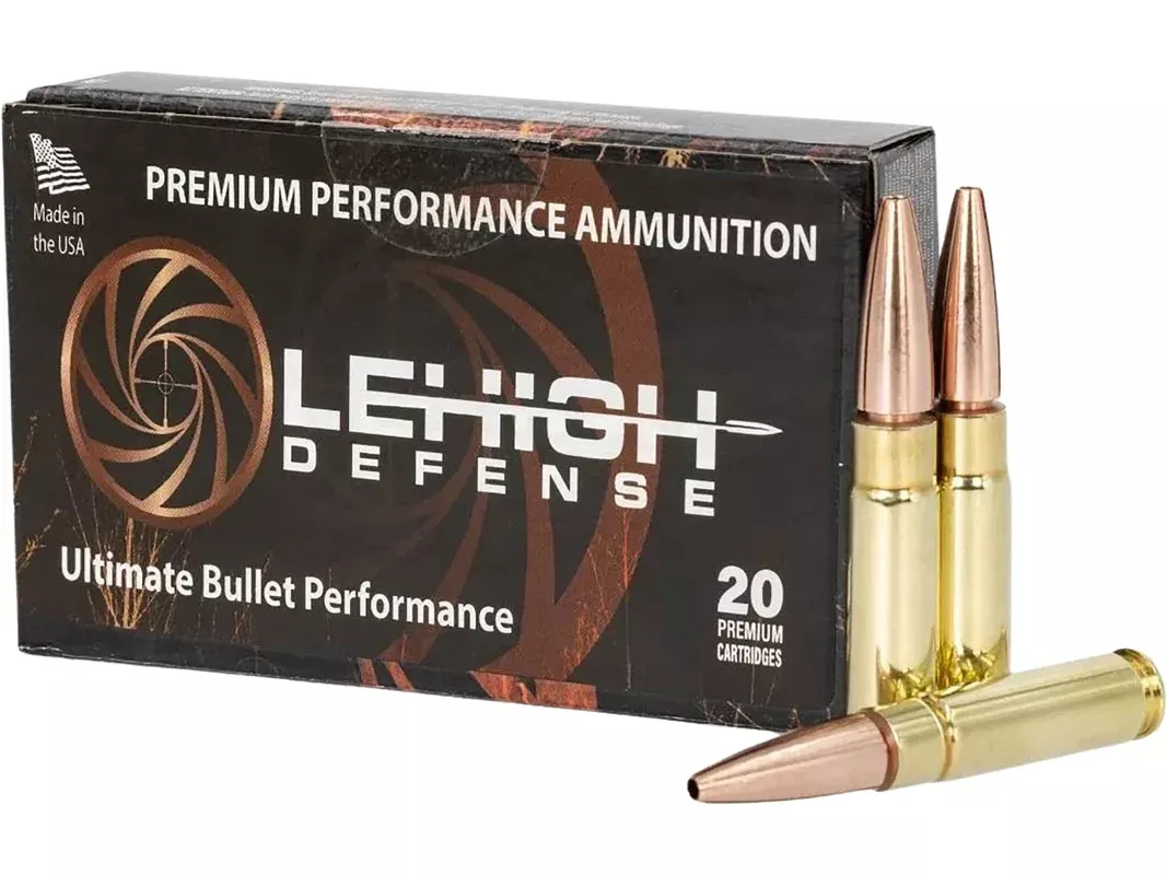 Lehigh Defense Controlled Fracturing 300 AAC Blackout Ammo 195 Grain Fragmenting Hollow Point Box of 20