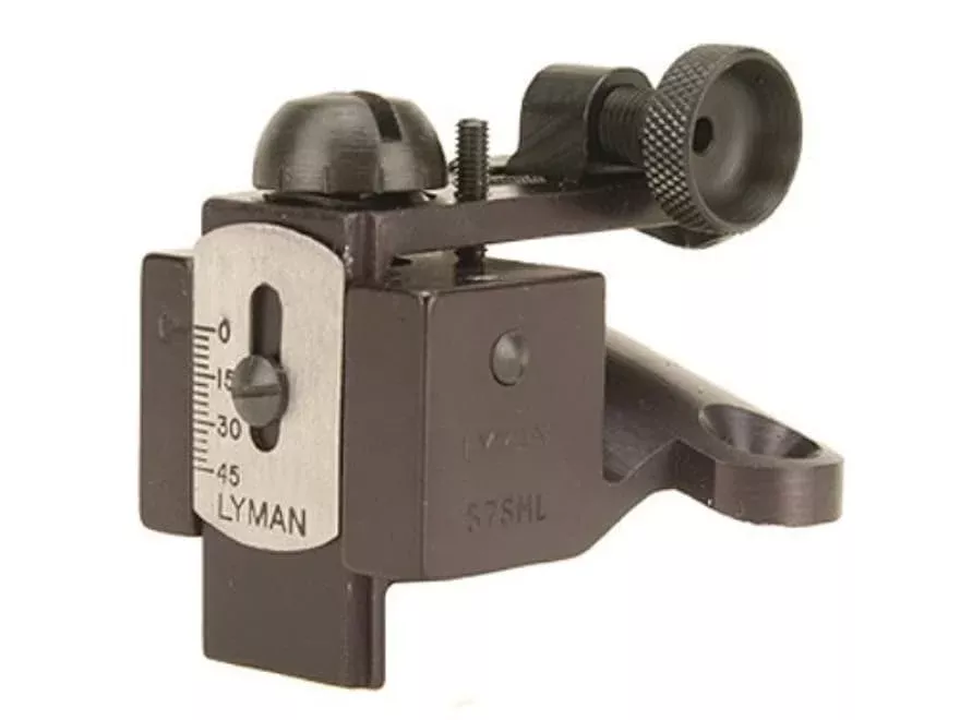 Lyman 57SML Rear Sight for Deerstalker, Trade Rifle, Thompson Center Hawken Blued