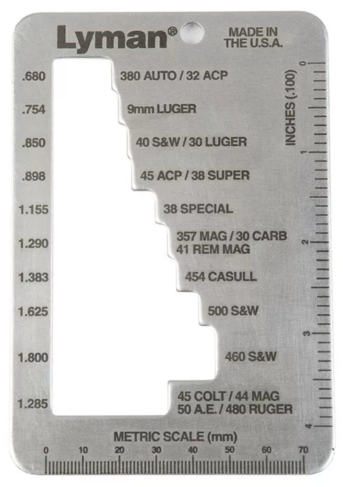 Lyman 7832217 EZee CaseLength Gauge Pistol Revolver UPC: 011516722171