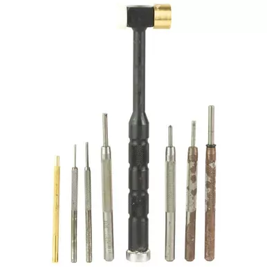 Lyman Products Deluxe Set | Tool | 7 Punches/Hammer Brass | 7031298