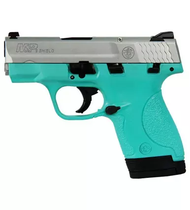 M&P Shield 1.0 | Semi-Auto | Compact | 9mm | CA Compliant | Robins Egg Blue |13583