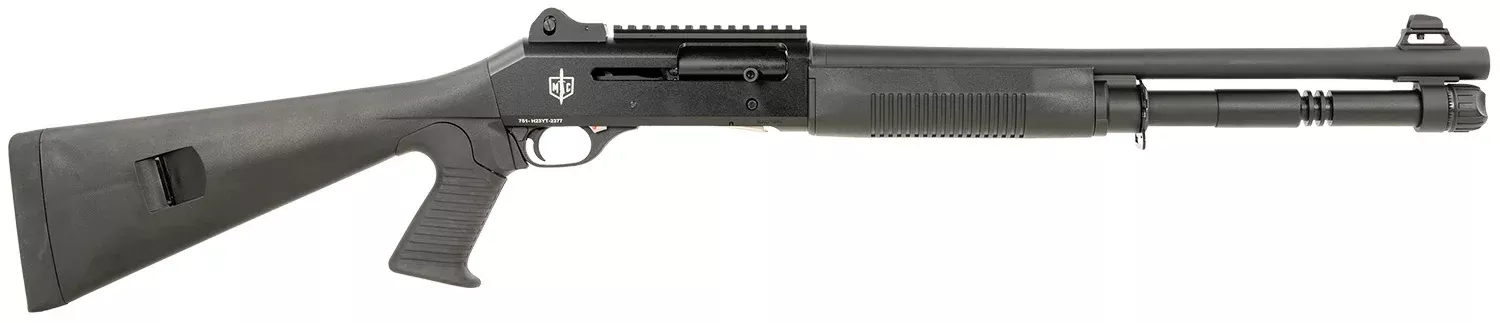 MAC 21000120 101412 Gauge 3″ 5+1 18.50″, Black, Synthetic Furniture, Fixed Pistol Grip Stock, Ghost Ring Sight, Optics Mount, 3 Chokes