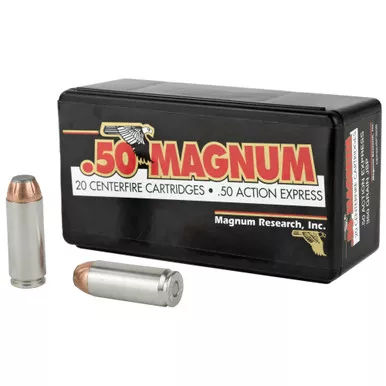 Magnum Research Blount, 50 Action Express, 350 Grain, Jacketed Soft Point, 20 Round Box DEP50JSP350B