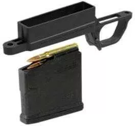 Magpul Industries Bolt Action Magazine Well Magnum for Hunter 700L Stock | Includes (1) PMAG 5 AC L Magnum | Black | MAG569-BLK