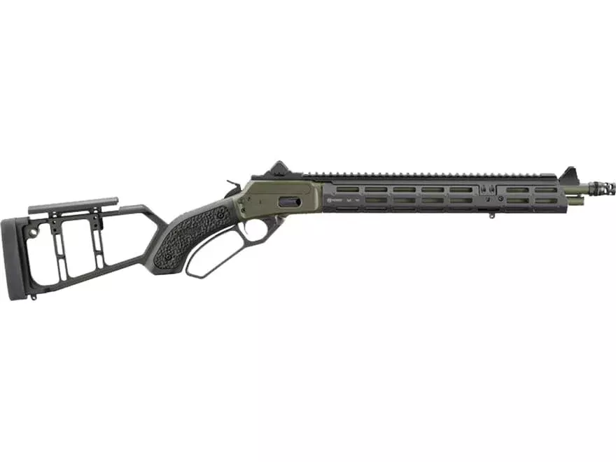 Marlin 1984 Mad Pig Tactical Lever Action Rifle 357 Magnum 16.1″ OD Green Threaded Barrel OD Green Frame Black Skeleton Stock
